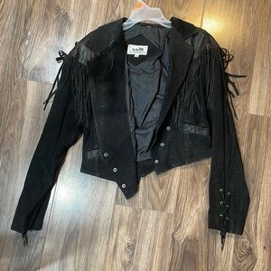 Vintage western fringe jacket